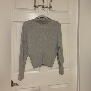 Grey Ribbed Sweater | Used- like New | Express | Size XS